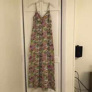 Volcom Multi-Color Print Maxi Dress